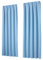 heimtexland Vorhang Blickdicht Thermovorhang Verdunklungsvorhänge 2er Set Kräuselband Deko Gardine isolierend Kälteschutz Oekotex Kinderzimmer Typ139 Pastell hellblau HxB 245x135 cm