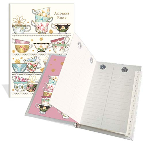 Lussuosa rubrica tascabile – Design Time for Tea – 104 pagine – Dimensioni 91 mm x 130 mm