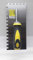 FRATTAZZO FRATTONE ACCIAIO DENTATO 10x10 mm maurer 280X120 sx COLLA PIASTRELLE