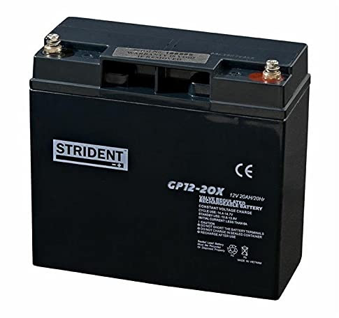 Pair of Strident 20ah 12V Batteries, Suitable for Pride Go Go Elite Traveller Plus, Pride Apex Rapid, Rascal Veo Sport, Rascal Liteway 4 Plus, Plus Many More Mobility Scooters