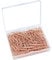 OKVGO 100pcs Paper Clips with Plastic Box of Paper Clamps for Office Stationery 33mm Rose Gold Metal