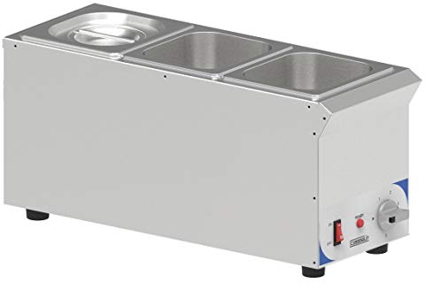 Casselin CBMS316V - Bain Marie à Sauce 3 X GN 1/6 Compact CBMS316V