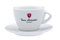 Tonino Lamborghini Milchkaffee Tasse + Untertasse, Weiß, Keramik, 160 ml, Zylindrisch, Tasse mit Untertasse