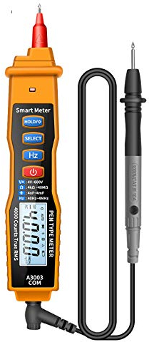Digital Pen Type Multimeter 4000 Counts Meter with NCV Detection Voltage Resistance Capacitance Tester AC/DC Voltage