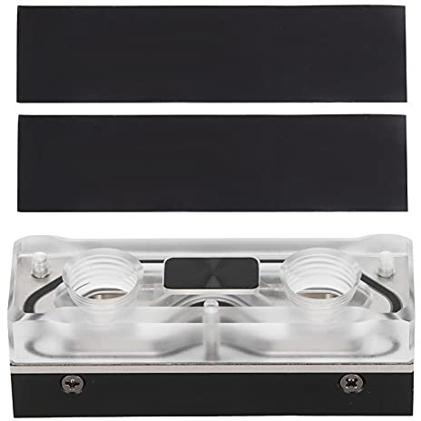 Dilwe M.2 SSD Kühler, SSD Kühlkörper mit T2 Kupferplatte, Wasserkühlung für M.2 SSD mit 2 Kühlpads, Wärmeableitungseffizienz für Computer PC SSD