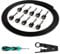Ghost Fire Solderless Pedalboard Cable Kit - No Cable Stripping Required,6.5ft Cable & 10 Nickel Plated Copper Tip Connectors for Guitar Effects & Pedal Board，with Cutter, Bolt Driver (SP-01)