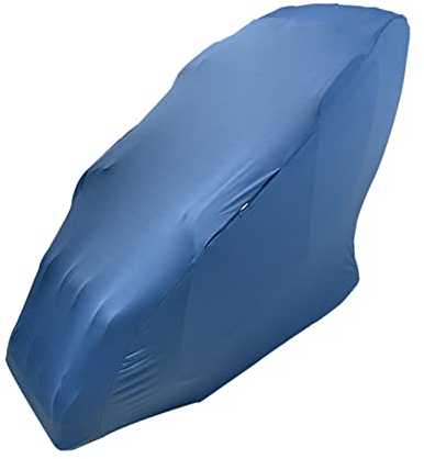 FBKPHSS Massagestuhl Schutzumschlag, Ganzkörper-Schwerkraft-Shiatsu-Massagestuhl Abdeckung Waschbar Stretch-Tuch aus Milchseide Liege Abdeckung,Blau,XL