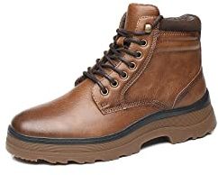 TOP STAKA Mens Winter Boots Snow Fur Lining Interior Boots for Hiking Ankle Boots Lace Up Fasterning Warm Insulating Boots UK Size 7-12 Style A2261