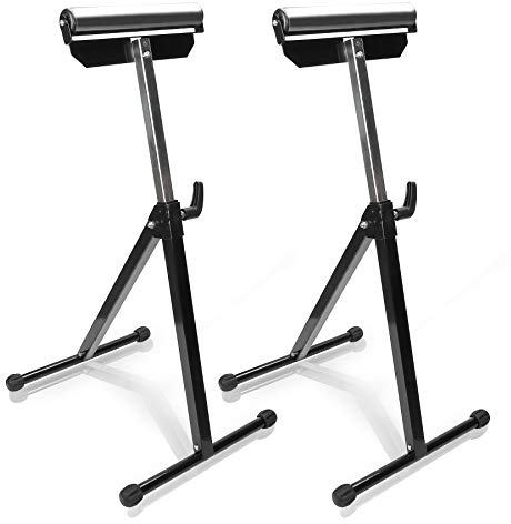 Randaco 2 soportes para ruedas, 68 – 108 cm, altura ajustable, plegable, soporte para rodillos, soporte plegable con patas antideslizantes, soporte de apoyo hasta 90 kg