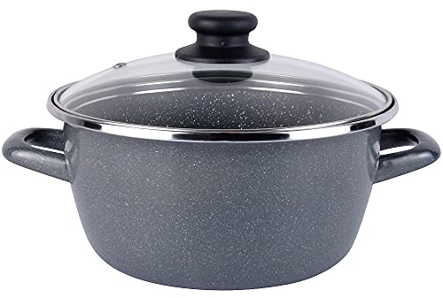 Cacerola k2 gransasso ø16cm con tapa de vidrio