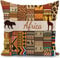 Kissenbezug Afrika Kissen afrikanische deko Geschenke für Frauen sofakissen kissenbezüge dekokissen couchkissen kissenhülle Sofa Schlafzimmer Wohnzimmer Zimmer zierkissen 40x40 cm