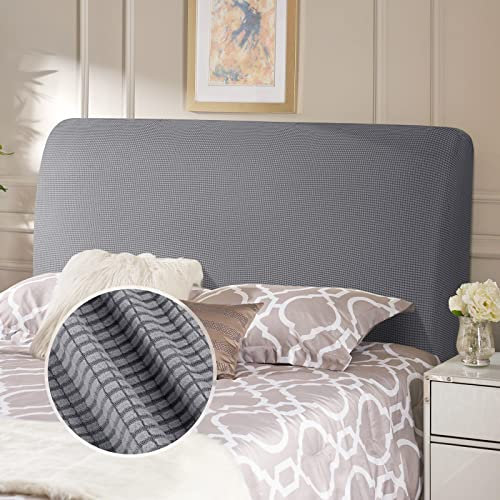 TAOCOCO Kopfteil für Bett, Kopfteil für Doppelbett, gepolstert, elastischer Bezug, staubdicht, Hellgrau, 180-200 cm