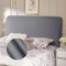 TAOCOCO Kopfteil für Bett, Kopfteil für Doppelbett, gepolstert, elastischer Bezug, staubdicht, Hellgrau, 180-200 cm