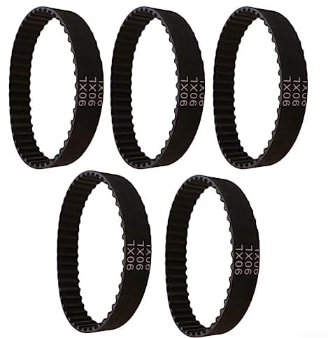 URPIZY 5 Pack Planer Drive Belt 90XL 914592 For Black & Decker DN75 DN750 KW750 SR600 Sr600 DN75