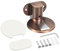 uxcell Magnetic Door Stopper, Adjustable Door Stops Door Catch Magnets Floor Door Holder with Self Adhesive and Screws, Copper Tone