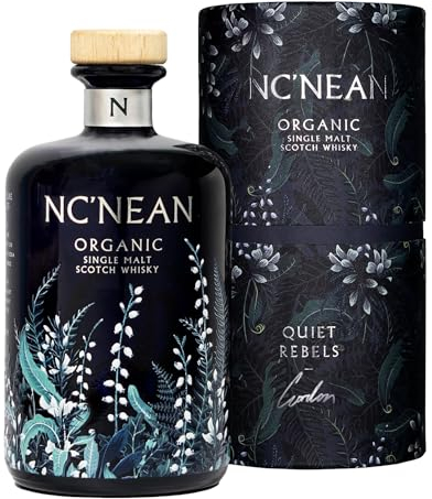 Nc'nean Quiet Rebels - Gordon | Organic Single Malt Scotch Whisky | 48.5% ABV | 1 x 70cl Bottle | Limited Edition Small Batch Organic Whisky | Distilled, aged and bottled at Nc’nean Distillery