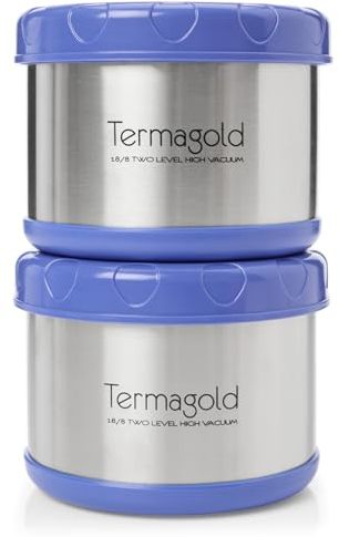 ONNA Termo Colección TERMAGOLD para Alimentos Sólidos/Semisólidos 500ml – (Fríos/Calientes) Acero Inox.304