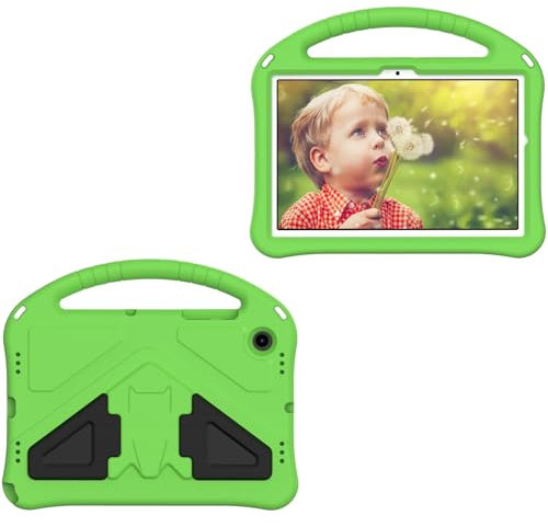 Tablet-Taschen-Hülle Kinderhülle kompatibel mit Samsung Galaxy Tab 8 10.5 (2021) SM-X200/X205/Tab A8 10.5(2022)SM-X207 Tablet-Hülle, sturzsicher, stoßfest, schützender Griff, Ständerabdeckung mit Schu
