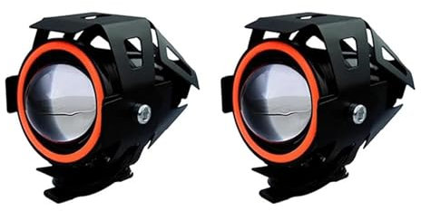 Motorrad LED Nebelscheinwerfer Für Suzuki Sv650S für Hayabusa für Samurai für Ba&ndit 1200 Dl650 Dl 650V STR&OM Zusätzliche Led Motorrad Scheinwerfer Nebelscheinwerfer (Color : 2PCS U7 Red)