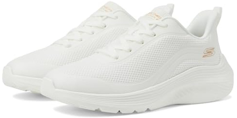 Skechers Bobs Squad Waves-Still Wading Sneaker für Damen, Weiss/opulenter Garten, 36 EU