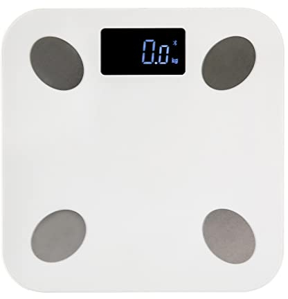 Digitale Körperfettwaage Bluetooth Smart BMI Waage mit LED Display und App-Steuerung für präzise Messungen und umfassende Gesundheitsanalysen