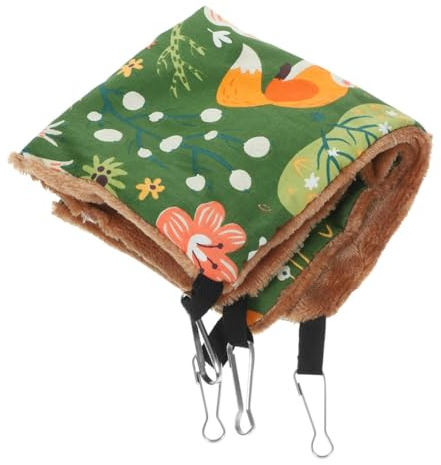 VANZACK Zweischichtige Hängematte Für Kleine Haustiere Warmes Und Komfortables Hamsterbett Für Meerschweinchen Zwerghamster Chinchilla Und Mehr Gemütliches Schlafnest