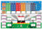 EM Spielplan Poster für Dekoration 2024-2 Stück 21 x 63cm 2024 EM Fussball Planer Europameisterschaft Wandtafel mit allen Mannschaften Gruppen Knockout Finale, Geschenke für Jungen und Männer