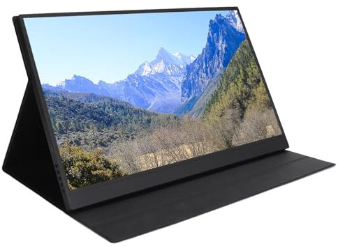 Sxhlseller 4K Portable Monitor, 17.3 3840x2160P Laptop Monitor, 100% SRGB 1500:1, 400 Nits Gaming Screen USB C HDMI Computer Gaming Display with Bulit in Kickstand, External Monitor