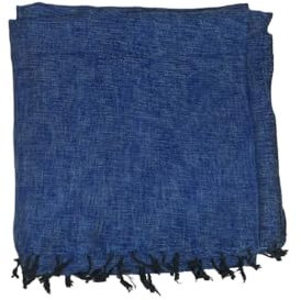 Handgewebter Schal aus Yakwolle, luxuriöse Wärme aus dem Himalaya, gemütlicher und authentischer Wickeltuch, mehrfarbig, elegant und weich, mit Fransen, perfekt für Winter und Reisen, blauer Schal,