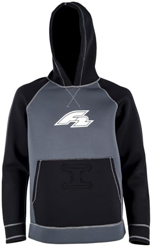 F2 Neopren Oberteil Kite Hoodie 4/3mm S Schwarz 2024/25