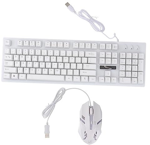 KICHOUSE Clavier Et Souris USB Ensemble Design Créatif pour Ordinateur Lumière Pratique