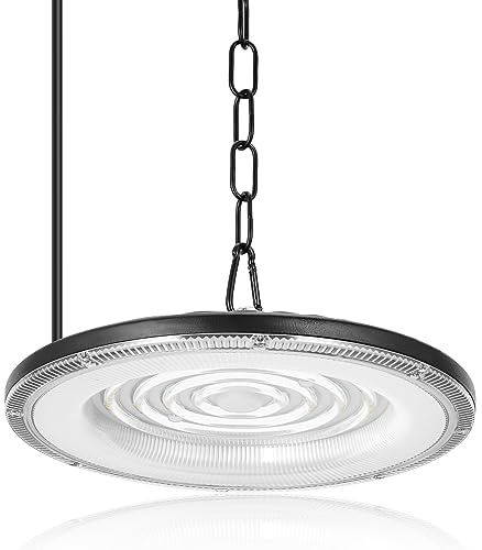 200W Led UFO High Bay Light, Kaltweiß 6500K 20000lm, AC 210-220V, IP65 Wasserdicht, Shop Lights für Werkstatt Lager Fabrik Scheune Garage Bereich Beleuchtung