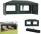 YRHome 3x6m Pavillon mit 6 Seitenwände Höhenverstellbar Wasserdicht Stabil Winterfest Faltpavillon Pop-Up Partyzelt Gartenzelt Gartenpavillon UV Schutz 210D Oxford-Gewebe inkl. Tasche Dunkelgrün