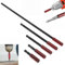 5-teiliges Set Bithalter Lang Magnetisch Extra Stark, mit 1/4-Zoll Sechskantschaft, Bit Bohrer Verlängerung Magnetisch, Halterung Magnetisch, Schlagschrauber Bit Adapter, Bithalter Akkuschrauber