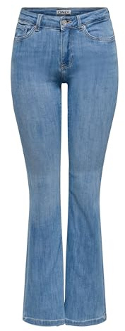 ONLY Female Jeans ONLPOWER Mittlere Taille Flared Jeans | Jeans