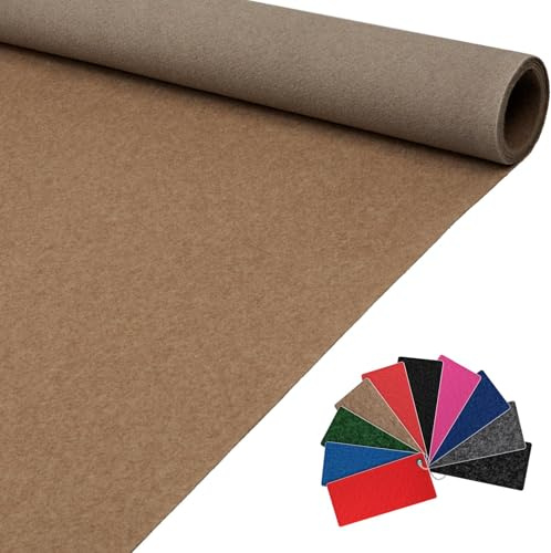 Messeteppich Event Teppich Teppich Läufer Meterware Hochzeitsteppich Empfangsteppich VIP Alex Läufer Flur 300 x 140 cm Beige