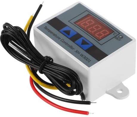 AUTSUPPL Termostato Digitale Programmabile con Display LED Controllo Temperatura per Riscaldamento e Raffreddamento Alimentazione Ntc Integrato per Uso Industriale e