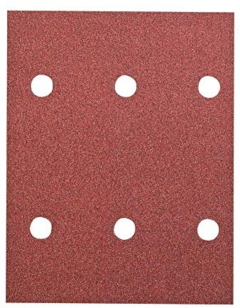 HIKOKI 753054 - Papel de lija para lijadoras orbitales 114x140 mm grano 100 Clip-on (Envase 10 ud.)
