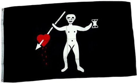 Fahne/Flagge Pirat John Quelch NEU 90 x 150 cm