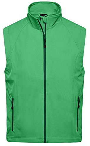 James & Nicholson Herren Softshell Weste - Praktische Weste aus elastischem Softshell
