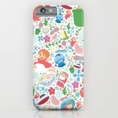 Society6 - Ponyo Pattern - Studio Ghibli iPhone 6 Case by Teacuppiranha