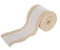 Chaks 0882, Ruban Toile de Jute avec dentelle 5m x 8cm