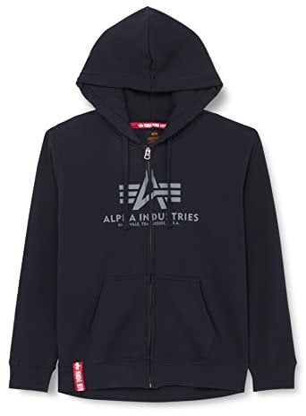 Alpha Industries Herren Basic Zip Hoody Kapuzensweat Für Kapuzenpullover, Rep.Blue, M EU