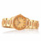 Bonizetti Damenuhr ZUGSPITZE Holz-Uhr Braun Gold Durchmesser 3,9cm Armbanduhr, Holzarmband, Bambus, Naturmaterialien, Materialmix, Analog, Quarz-Uhrwerk, leicht