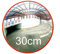 Indoor Convex Mirror 30cm 12 Inch Traffic Road Security Curved Polycarbonate for Shops Store Parking Workshop Supermarket Wide Angle