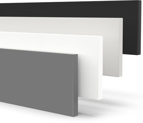 X57 Geschirrspülersockel Sockelleiste 16mm Materialstärke nach Maß (Anthrazit, 594x95mm)