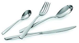 Lagostina 014457652724 MENAGERE Gloria 24 Posate, Acciaio Inox 18/10, Argento