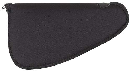 MFH 30776 gepolsterte Pistolentasche groß mit Abschließvorrichtung (Schwarz/40 x 10-21 x 3 cm)
