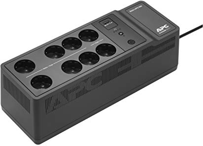 APC BY SCHNEIDER ELECTRIC Back-UPS ES - BE650G2-SP - SAI 650 VA (avec 8 Prises Schuko et Port de Charge USB A), Noir