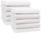 ZOLLNER Set 10 Toallas de Lavabo, Blancas, 50x100 cm, 80% algodón